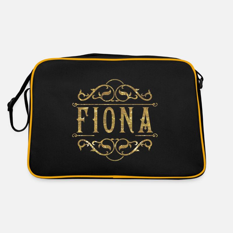 Fiona gold - Retro Tasche - Schwarz/Gold