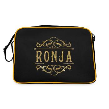 Ronja gold - Retro Bag - black/gold - Back