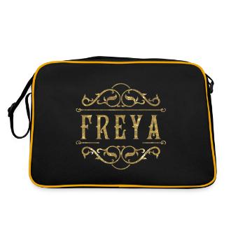Freya gold - Retro Bag - black/gold - Back
