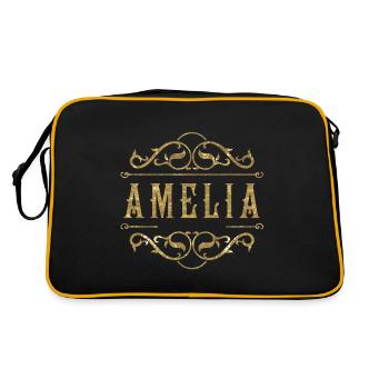 Amelia or - Sac Retro - noir/or - Dos
