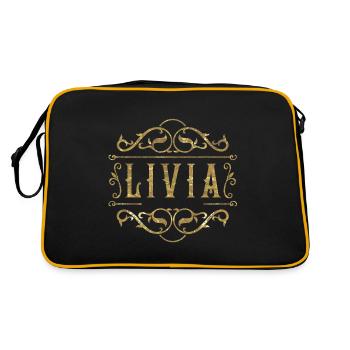 Livia or - Sac Retro - noir/or - Dos
