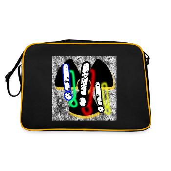 Trois points d’exclamation (3 !!!) - Image - 2023 - Sac Retro - noir/or - Dos