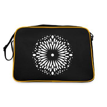 Chladni Oscillation Mode: Unique Design - Retro Bag - black/gold - Back