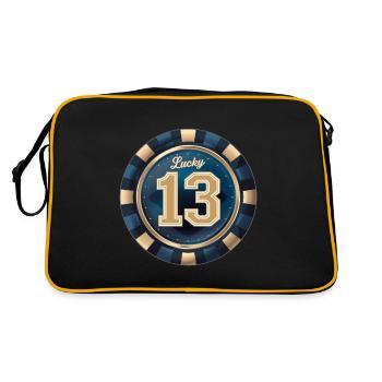 Chanceux 13 - Sac Retro - noir/or - Dos