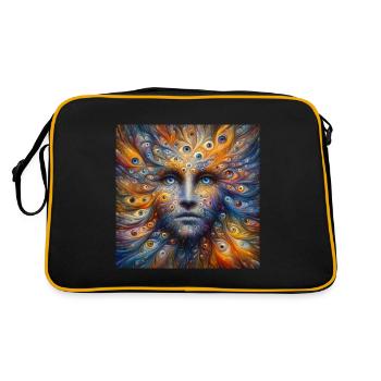 Le visage hors des yeux - Sac Retro - noir/or - Dos