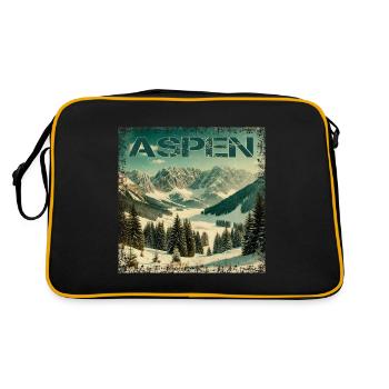 Aspen Ski Snowboard Escapade hivernale vintage - Sac Retro - noir/or - Dos