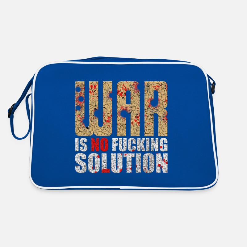 War is no solution | War is not a solution Retro Bag