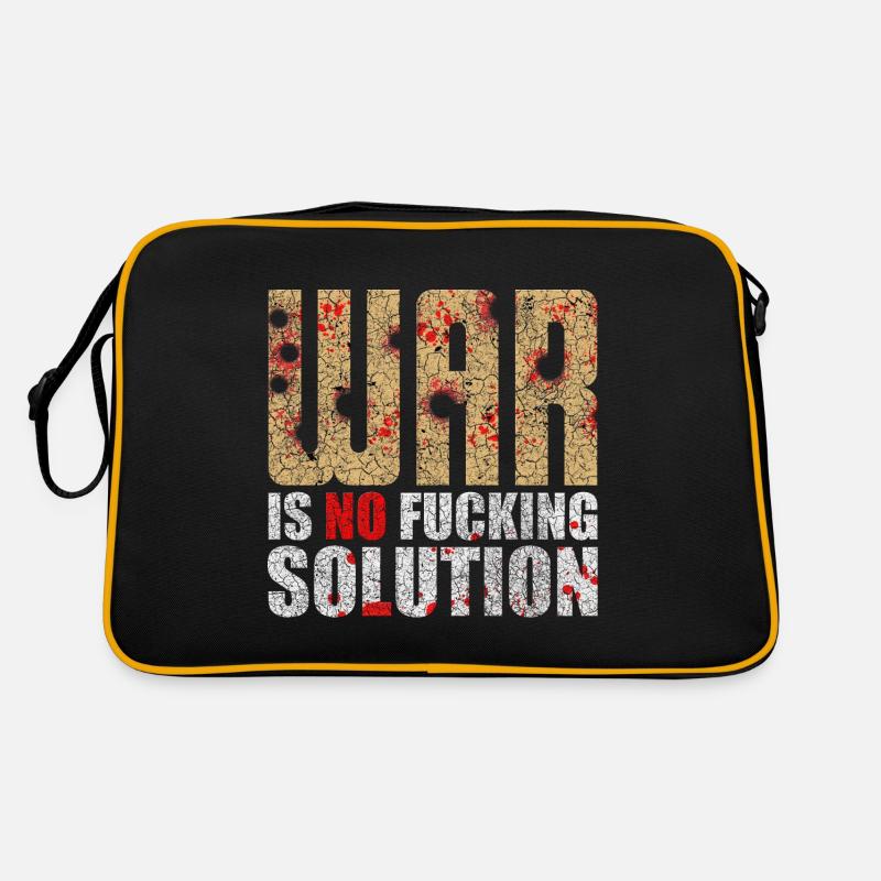 War is no solution | War is not a solution Retro Bag