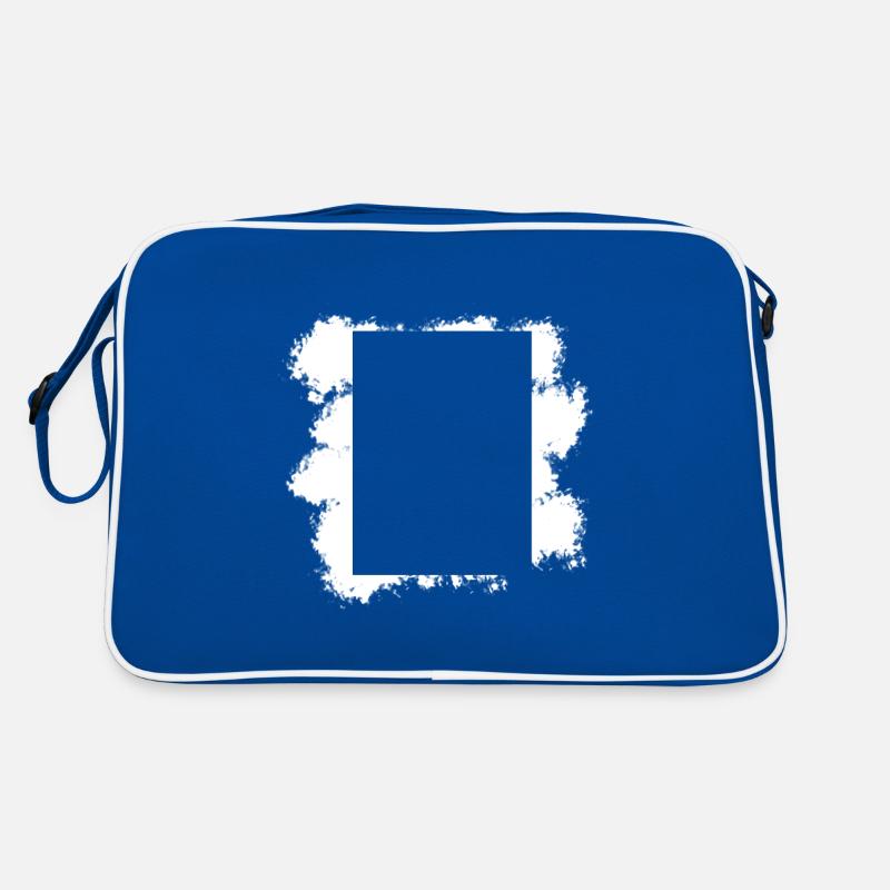 White Background Rectangular Shape Decoration Retro Bag