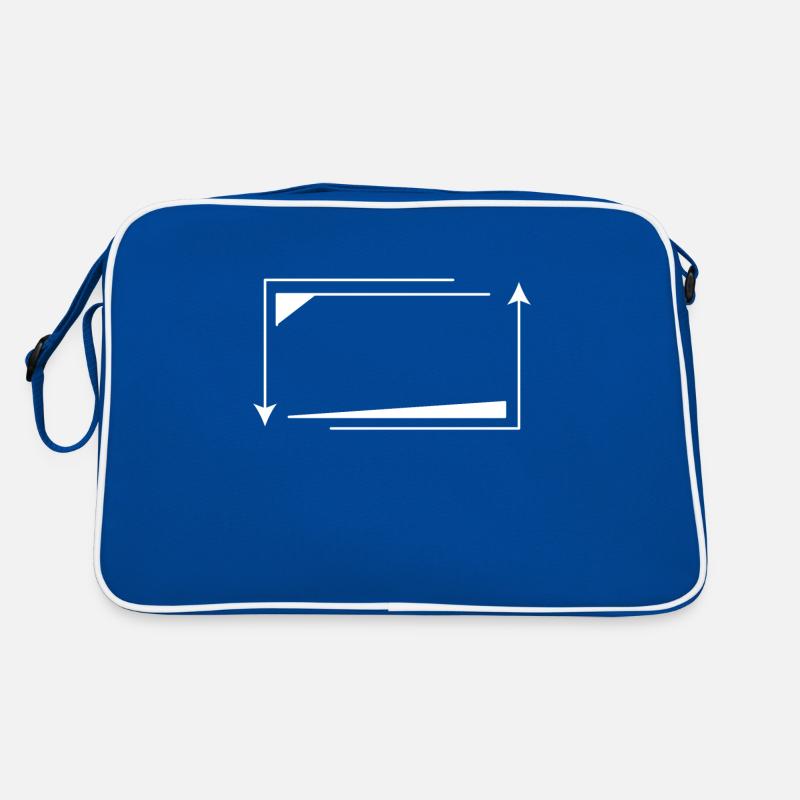 Cadre de flèche Blanc Rectangulaire Forme Décoration Sac Retro