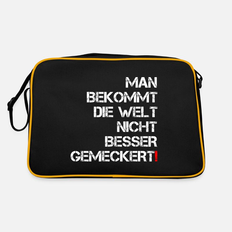 World Better Dissent Funny Saying Naughty Gift Retro Bag