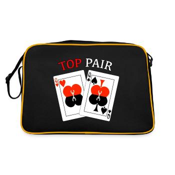 The TOP pair - Retro Bag - black/gold - Back