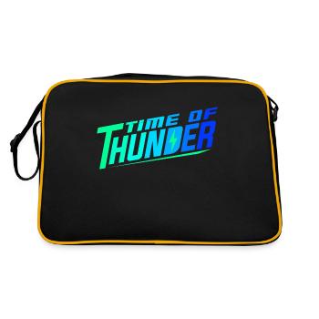 COLORMIX POWER - Retro Tasche - Schwarz/Gold - Hinten