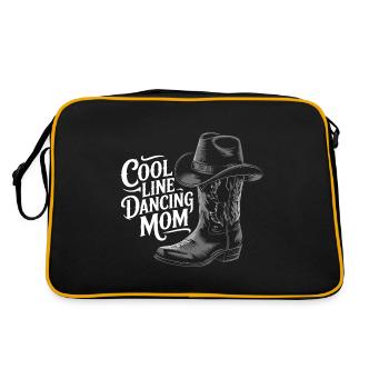 Line Dance Mom Line Dance Mom Cadeau - Sac Retro - noir/or - Dos