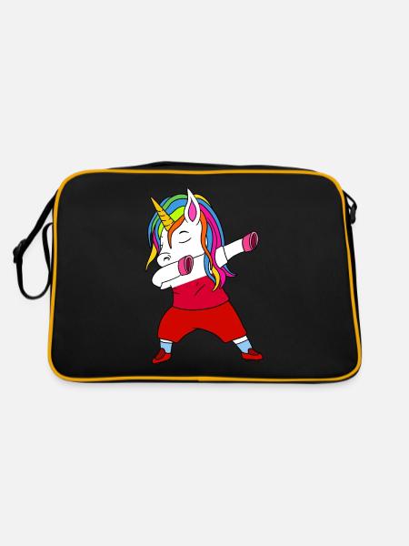 Poland football-dabbing gift - Retro Bag - black/gold - Back