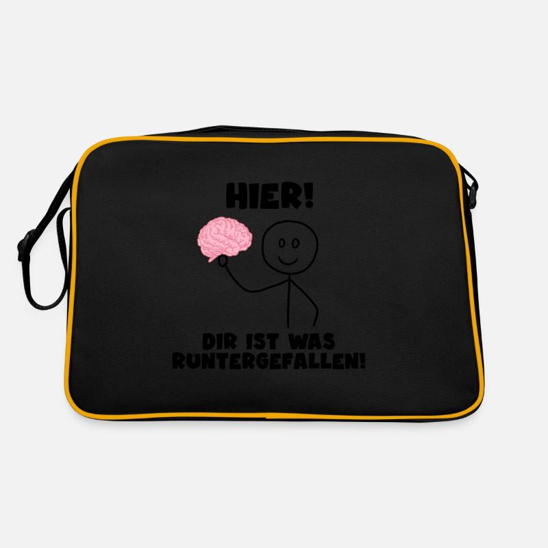 Hier Dir Ist Was Runtergefallen Retro Tasche
