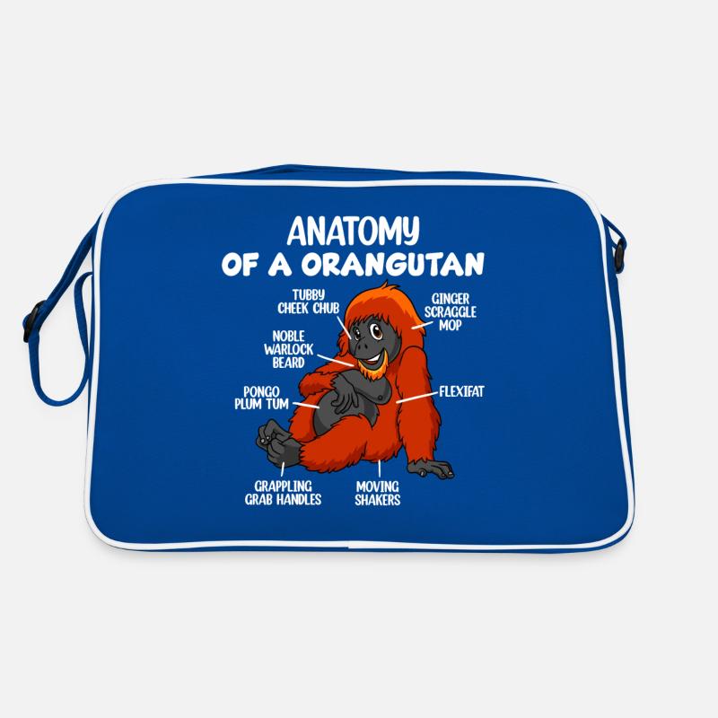 Anatomie eines Orang-Utans Retro Tasche