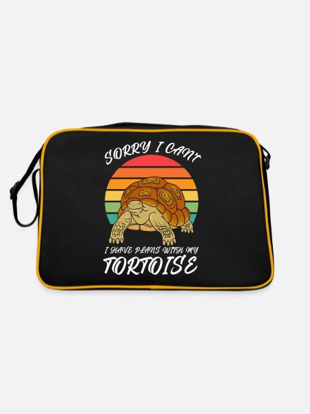Tortue - Sac Retro - noir/or - Dos
