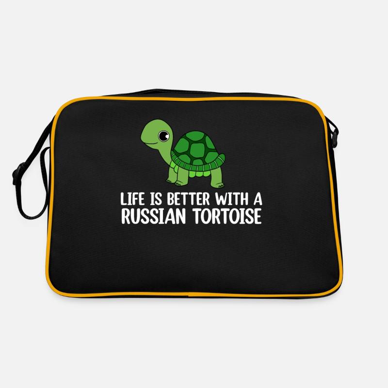 Turtle - Retro Bag - black/gold