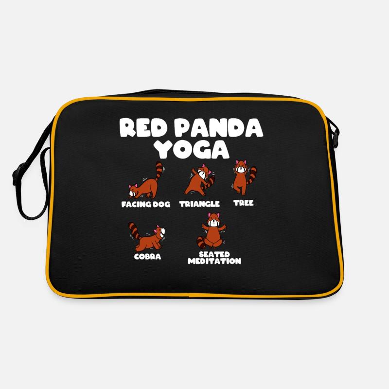 Roter Panda Yoga Retro Tasche
