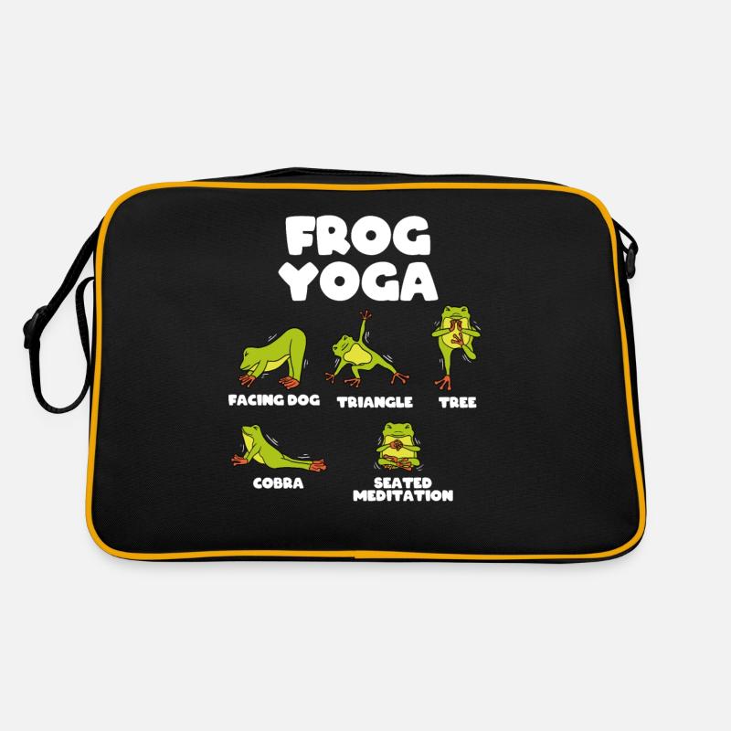 Frosch Yoga Retro Tasche