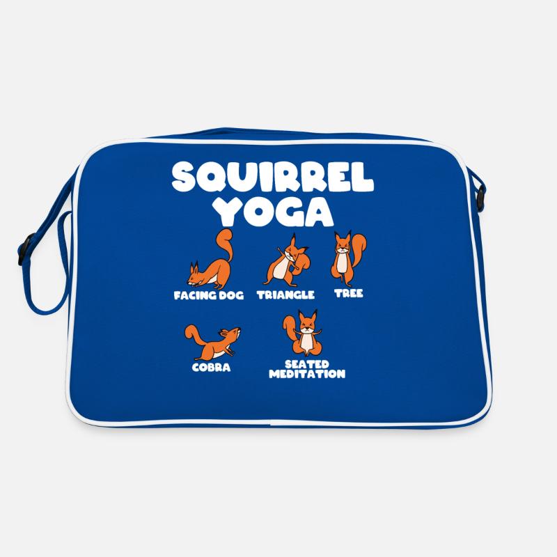 Eichhörnchen Yoga Retro Tasche