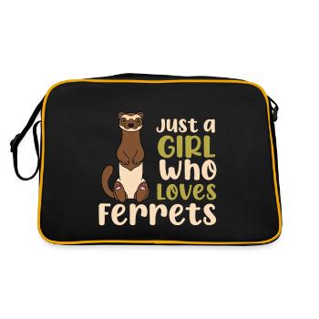 Furet - Sac Retro - noir/or - Dos