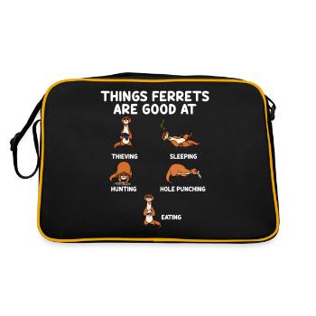 Furet - Sac Retro - noir/or - Dos