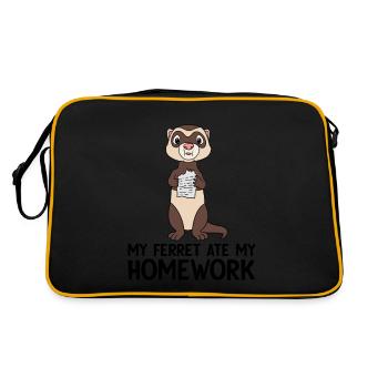Furet - Sac Retro - noir/or - Dos