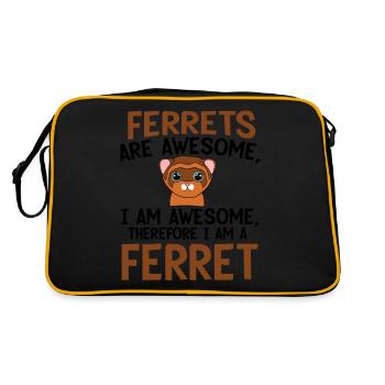 Furet - Sac Retro - noir/or - Dos
