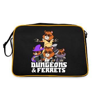 Ferret - Retro Bag - black/gold - Back