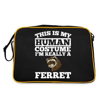Furet - Sac Retro - noir/or - Dos