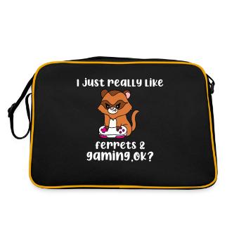 Furet - Sac Retro - noir/or - Dos