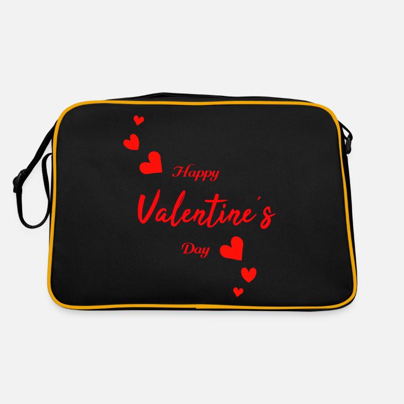Happy Valentine Retro Tasche
