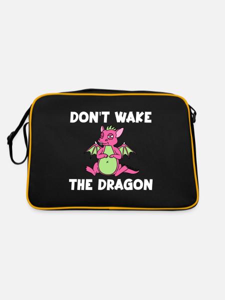 Ne réveillez pas le dragon - Sac Retro - noir/or - Dos