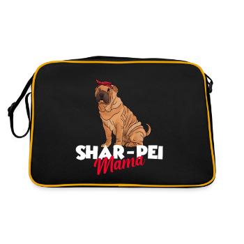 Shar Pei chinois - Sac Retro - noir/or - Dos