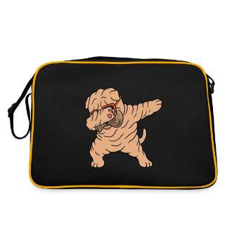 Shar Pei chinois - Sac Retro - noir/or - Dos