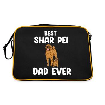 Shar Pei chinois - Sac Retro - noir/or - Dos