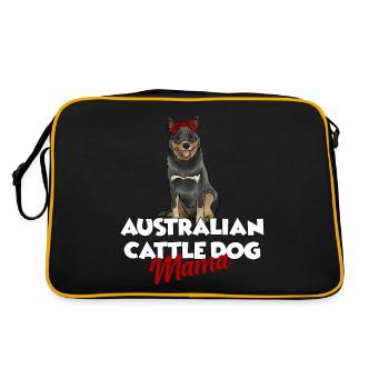 Australian Cattle Dog - Retro Bag - black/gold - Back