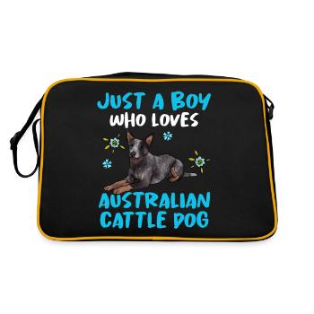 Australian Cattle Dog - Retro Bag - black/gold - Back