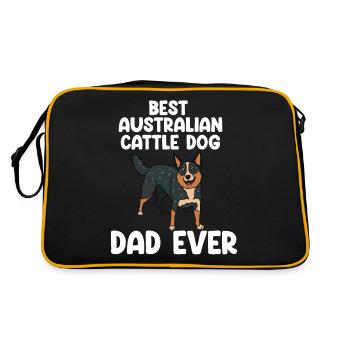 Australian Cattle Dog - Retro Bag - black/gold - Back