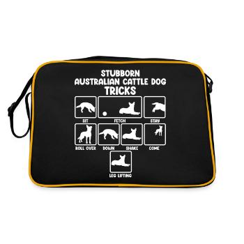Australian Cattle Dog - Retro Bag - black/gold - Back