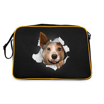 Australian Cattle Dog - Retro Bag - black/gold - Back