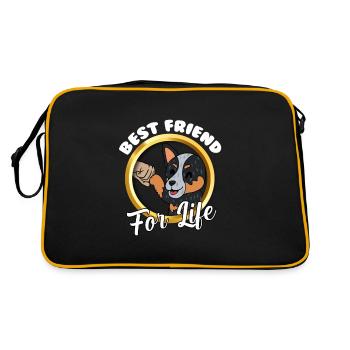 Australian Cattle Dog - Retro Bag - black/gold - Back