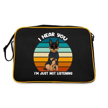 Australian Cattle Dog - Retro Bag - black/gold - Back