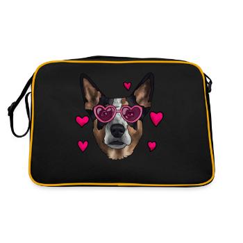 Australian Cattle Dog - Retro Bag - black/gold - Back