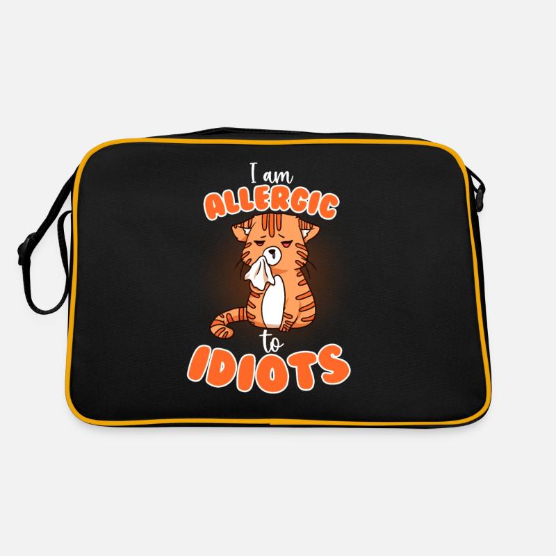 Allergic to idiots Retro Bag