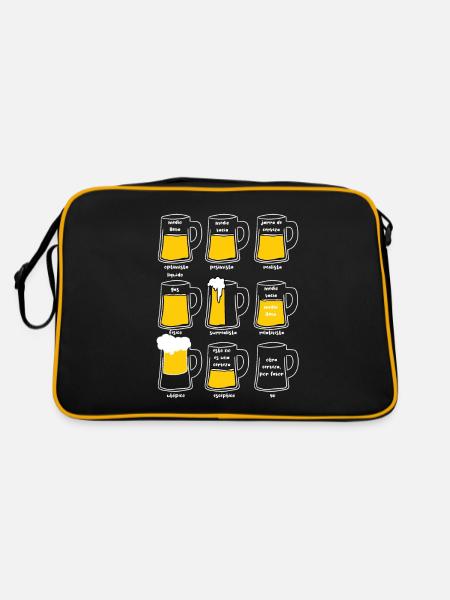 Funny beer - Retro Bag - black/gold - Back