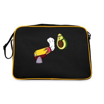 Avocado Circus Cannon - Retro Bag - black/gold - Back