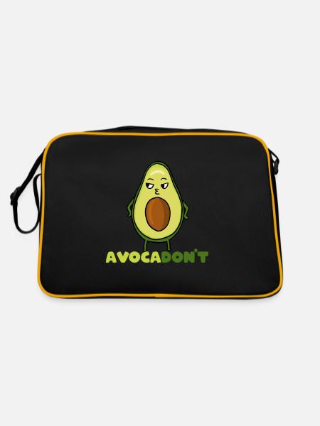 Avocat - Sac Retro - noir/or - Dos